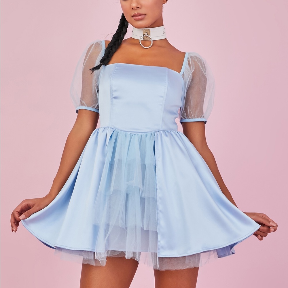 You got it babe satin mini dress by dolls kill
